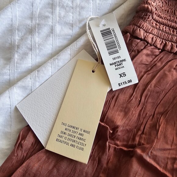 Aritzia Wilfred Nanterre Pant - Mocha - Sz XS - NWT - Picture 6 of 13